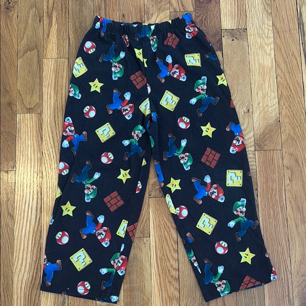 Nintendo Black and Red Pajama Bottoms with Gaming Print